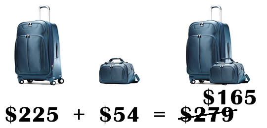 suitcases bundle pricing